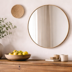 Décoration Murale Rotin Ronde Naturel 20 cm