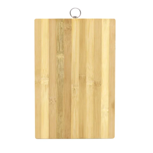 planche bambou découper anneau métallique