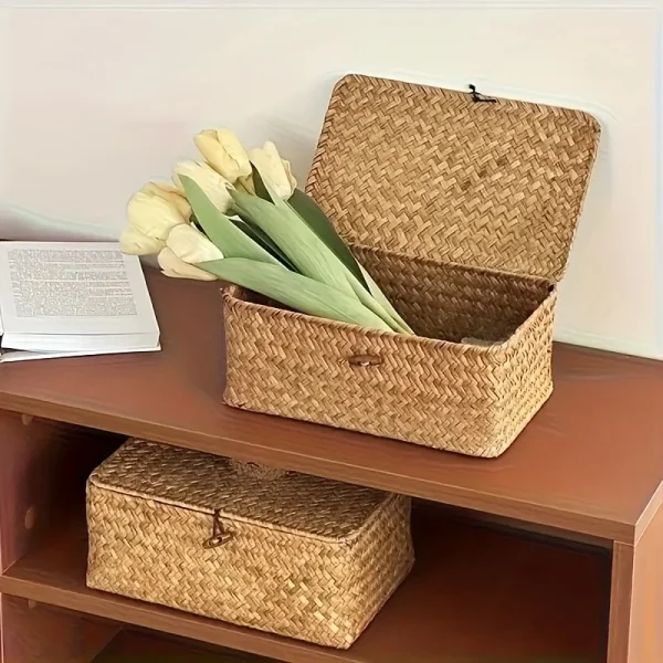 boîte de rangement osier