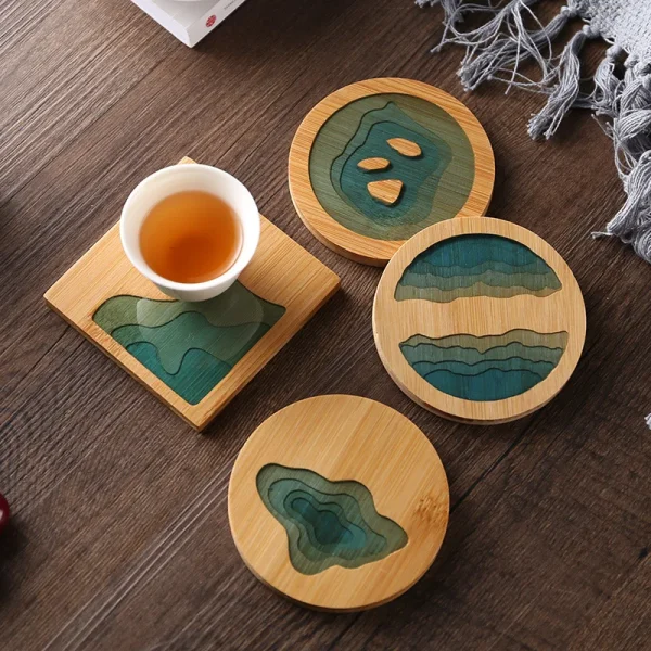 dessous de verre en bambou