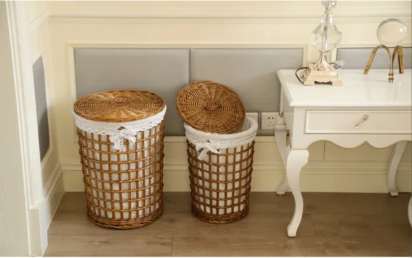 panier rotin pratique et esthétique
