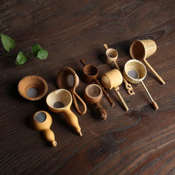 infuseur à thé bambou rotin