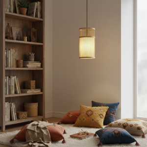 Suspension Bambou Cylindre