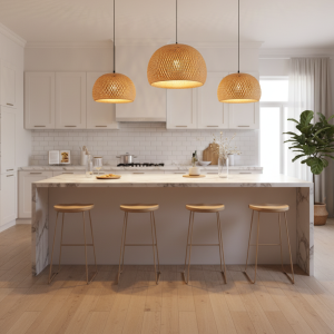 Suspension Bambou Ronde Bambora