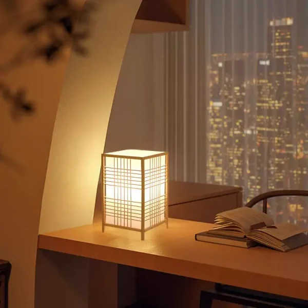 Lampe de chevet en bambou