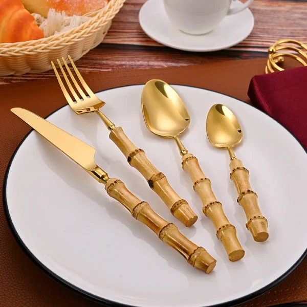 Set de couverts Bambou Naturel