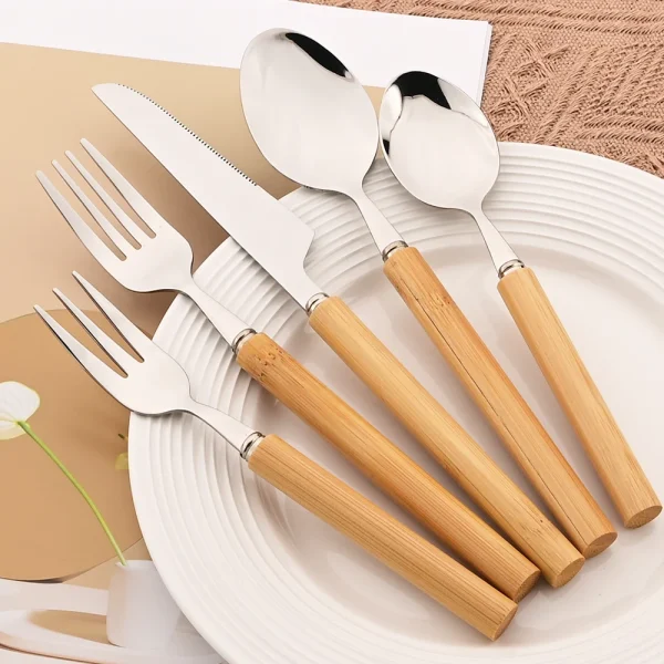 Couverts durables bambou et acier
