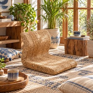 Chaise de Sol Rotin Sirocco Naturel